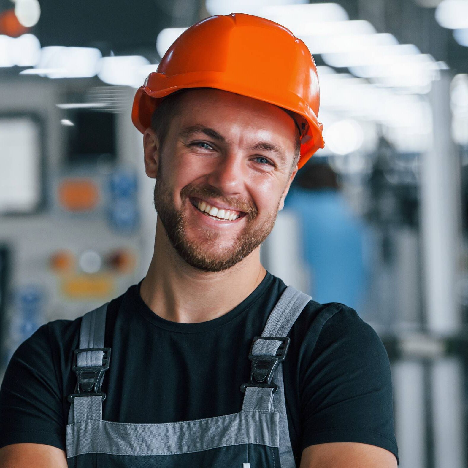 Smiling,And,Happy,Employee.,Portrait,Of,Industrial,Worker,Indoors,In